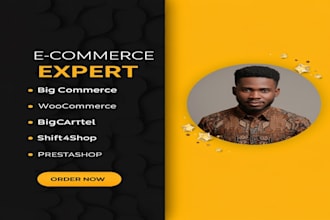 design bigcommerce website shift4shop big cartel ecwid store webador