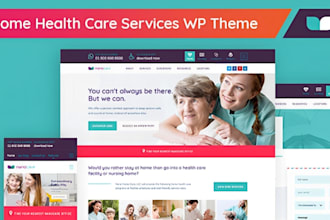 design a unique home care, senior care, or healthcare website with booking , SEO