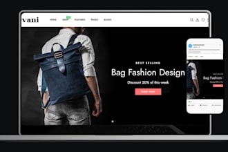 design bag shopify store bag dropshipping website handbag website fashion store
