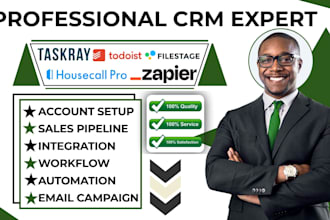 setup housecall pro unanet filestage todoist taskray leap aha zapier integration