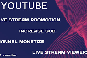 do organic youtube live streaming promotion for ypp progress