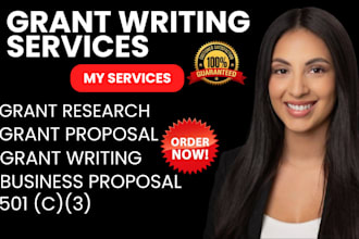 research grant, write grant proposal, apply for grant, do business plan, 501c3