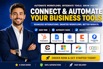 hubspot google docs, calendly coda instantly  procore microsoft365 airtable zoho