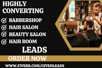 generate babershop leads hair salon beauty salon spa barber booking landing page
