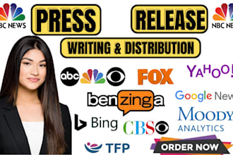 write press release and do press release distribution ,PR distribution