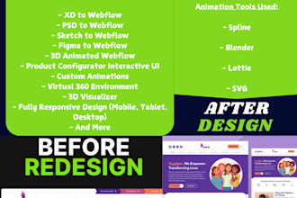 design custom 3d animated crypto websites with  figma to webflow, webflow spline