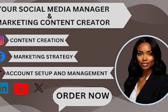 be your social media manager, innovative content creator for startup brands