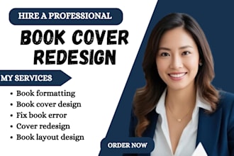 fix error book cover redesign, reformat resize layout formatting for amazon KDP