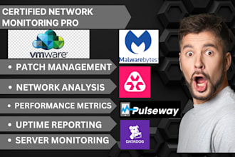 setup network monitoring vsphere atera datadog pulseway malwarebytes