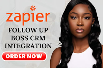 setup zapier integration for  follow up boss real estate crm automation zapier