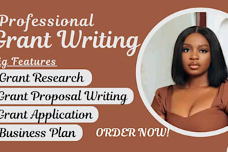 write grant proposal grant application research pitch deck business plan
