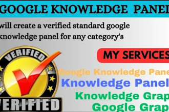 create a lifetime verified google knowledge panel for individuals and businesses