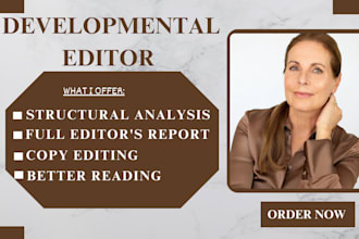 be your fiction and nonfiction copy editor, developmental editor, children ebook