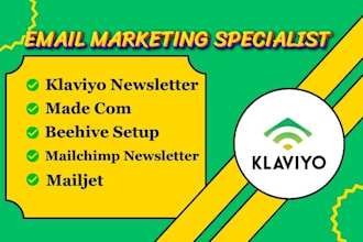 do klaviyo newsletter, made com, beehive newsletter, mailchimp, acumbamail