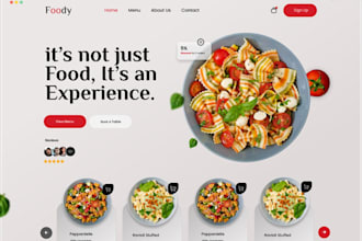 design restaurant website, food website, online food ordering restaurant online