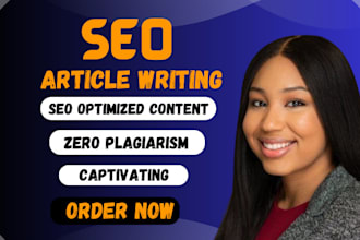 do SEO article writing, blog post writing, website content writing, copywriting