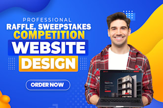 design raffle website competition website sweepstakes website in raffle business