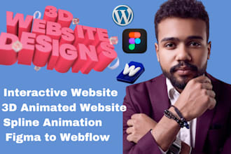 create interactive 3d animated website 3d spline animation webflow website