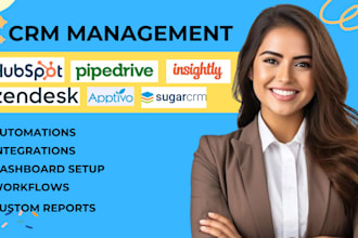 setup hubspot pipedrive insightly zendesk apptivo clickup salesforce sugar crm
