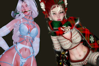 custom vrchat avatar vrc avatar vr chat avatar anime nsfw avatar model vroid