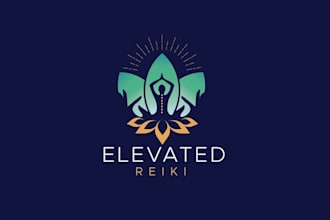 design looking clever modern clean energy healer logo