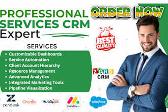 setup professional services CRM salesforce hubspot zoho insightly pipedrive CRM