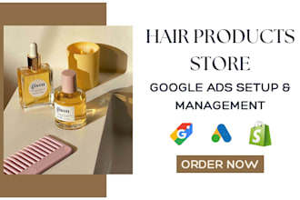 hair oil store google shopping ads hair growth hair treatment products ppc ads