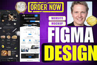 do figma website design, UI UX figma website mockup, saas landing page