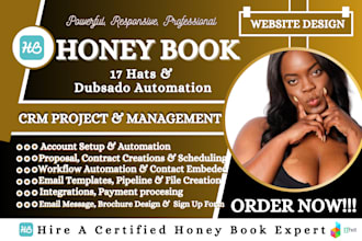 setup honeybook automation workflow, dubsado crm management, 17hats automation