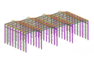 design tekla steel structures and create shop drawings