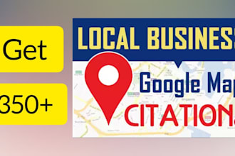 do 350 local listing citation and directory submissions for local SEO