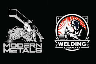 design retro t shirt mechanical welding logo