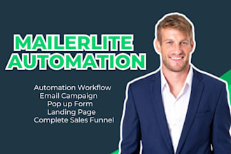 set up mailerlite automation, optin forms, landing page, email marketing