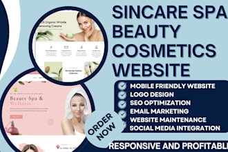 design skin care cosmetics beauty salon barber spa makeup semaglutide website