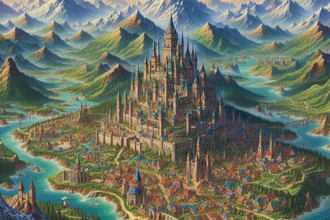 design custom fantasy map illustration