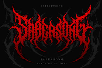 do metal font and various font logo for your style
