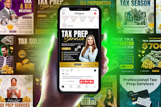 do online instagram flyer ads for credit repair score and tax businesses