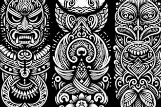 do polynesian samoan maori tattoos designs arts tribal