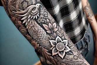 create a fantastic dotwork tattoo for yourself