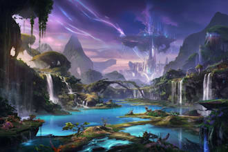 create stunning environment concept art