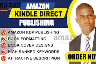edit, format, design covers, and publish your book on amazon