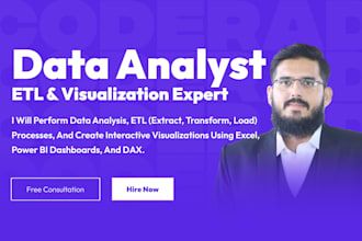 do data analysis and visualization using excel, power bi, tableau dashboard
