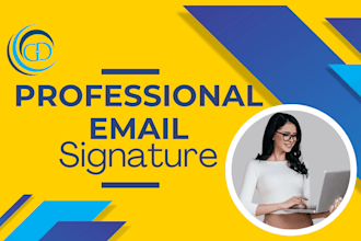 design eye catchy smart beautiful clickable attractive email signature in a day