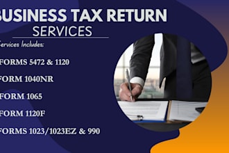 efile form 1120f, 1065, 1040nr for resident and non resident to the irs