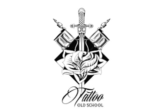make fantastically super skull tattoo logo
