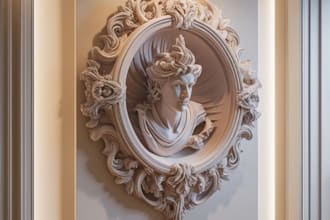 sculpt 3d model 3d miniature 3d bas relief wall art 3d printing 3d cnc  design