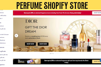 design perfume ecommerce website fragrance store cologne website