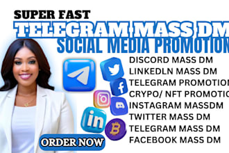 telegram mass dm, send bulk sms instagram dms facebook dms discord  dm cold sms