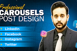 design professional instagram and linkedin carousel posts