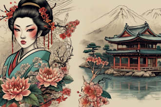 create original tattoo designs japanese style